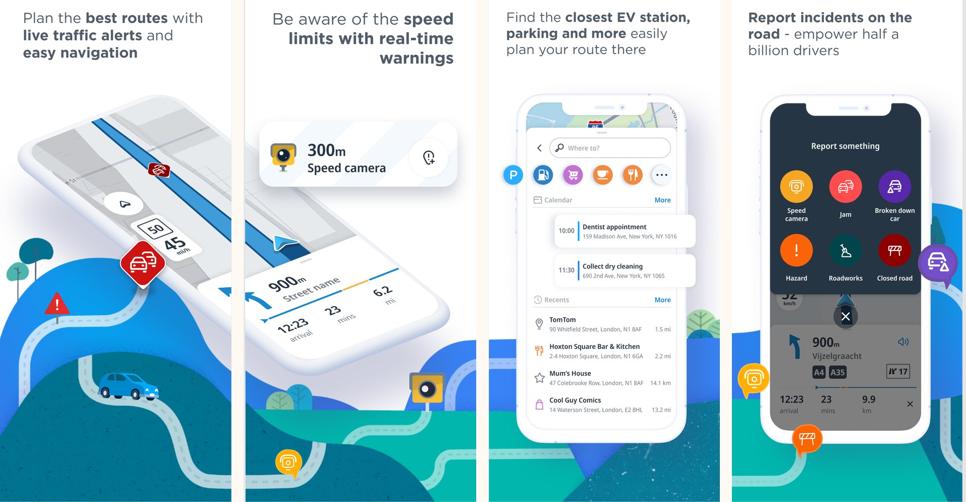 AmiGO, the app being replaced, as drivers saw it in the stores.