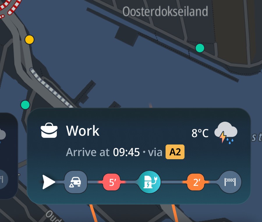 Your commute at a glance: when you’d arrive and what’s on the way